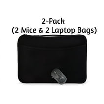 (2-Pack) Used Logitech Laptop Sleeve + M185 Compact Wireless Optical Mouse 910-004806