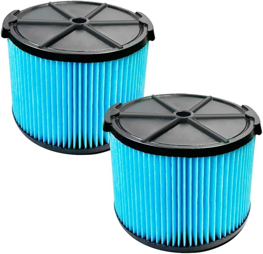 2 Pack VF3500 Filter for Ridgid Shop Vac 4 Gallon 4.5/3 Gal Wet Dry Vacuums, 3-Layer Replacement Filter Compatible with Ridgid Portable Vacuum WD3050, WD4070, WD4080, WD4522, 4000RV, 4500RV