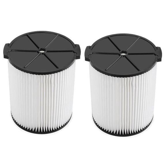 RIDGID VF4000 Wet/Dry Vacuum 2 Pack Replacement Filter, Washable, White ...