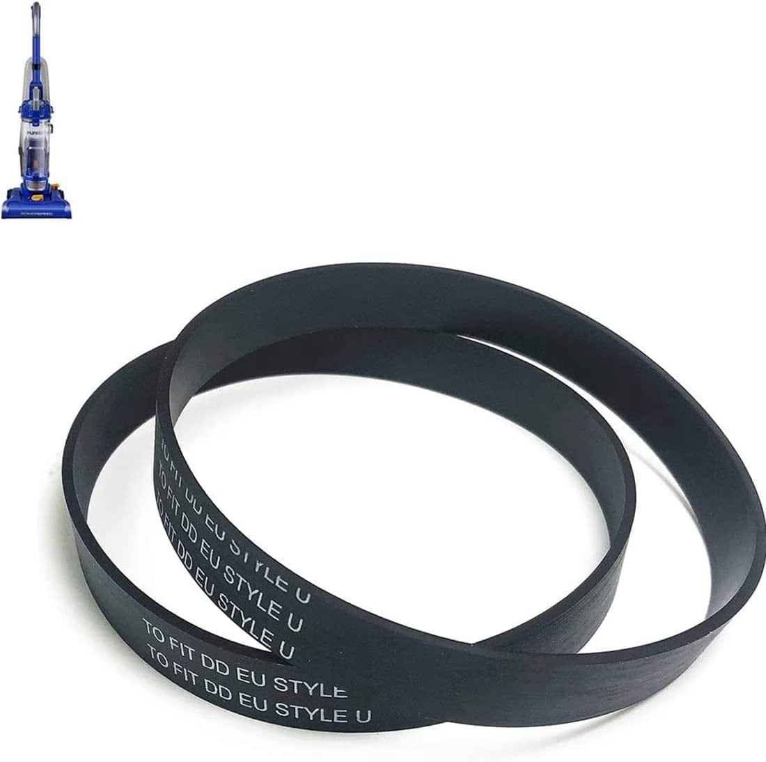 2-Pack Vacuum Belt Compatible with Eureka PowerSpeed Bagless Upright Vacuum NEU182B,NEU182A,NEU186,NEU181A,NEU180,NEU182,NEU188,NEU190,NEU192A,NEU202 Series Compare to Parts #E0205