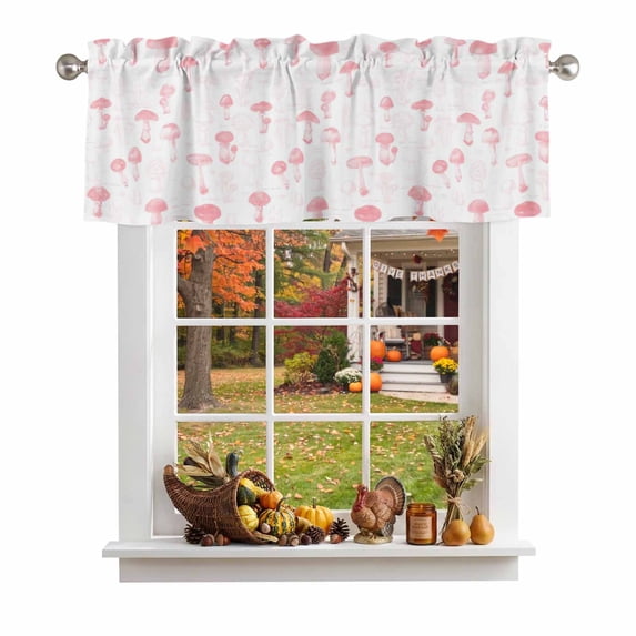Windows Apps Retro 2 Pack Valance Curtains for Kitchen Windows Vintage Country Pink ...