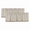 thumbnail image 1 of 2 Pack Valances for Window, Beige Pink Floral Short Curtains for Kitchen Bedroom Living Room, Spring Flowers Rod Pocket Small Window Treatment Valance Drapes 42 x 12 Inch, 1 of 8