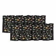 thumbnail image 1 of 2 Pack Valances for Window, Black Dinosaur Short Curtains for Kitchen Bedroom Living Room, Vintage Letters Farm Animals Rod Pocket Small Window Treatment Valance Drapes 60 x 18 Inch, 1 of 8