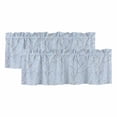 thumbnail image 1 of 2 Pack Valances for Window, Blue Branches Short Curtains for Kitchen Bedroom Living Room, Vintage Art Farmhouse Rod Pocket Small Window Treatment Valance Drapes 42 x 18 Inch, 1 of 8