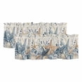 thumbnail image 1 of 2 Pack Valances for Window, Blue Eucalyptus Coastal Short Curtains for Kitchen Bedroom Living Room, Beach Starfish Shell Nautical Rustic Rod Pocket Small Window Treatment Valance Drapes 54 x 18 Inch, 1 of 8