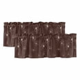 thumbnail image 1 of 2 Pack Valances for Window, Brown Short Curtains for Kitchen Bedroom Living Room, Spring Flora Rod Pocket Small Window Treatment Valance Drapes 42 x 12 Inch, 1 of 8