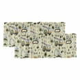 thumbnail image 1 of 2 Pack Valances for Window, Cartoon Tractor Short Curtains for Kitchen Bedroom Living Room, Cute Green Digger Shovel Truck Rustic Rod Pocket Small Window Treatment Valance Drapes 42 x 18 Inch, 1 of 8