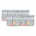 thumbnail image 1 of 2 Pack Valances for Window, Easter Eggs Short Curtains for Kitchen Bedroom Living Room, Spring Daisy Eucalyptus Leaves Light Blue Wood Rod Pocket Small Window Treatment Valance Drapes 60 x 18 Inch, 1 of 8