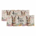 thumbnail image 1 of 2 Pack Valances for Window, Easter Short Curtains for Kitchen Bedroom Living Room, Spring Rabbit Eggs Roses Colorful Flags Leaves Rod Pocket Small Window Treatment Valance Drapes 54 x 18 Inch, 1 of 8