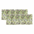 thumbnail image 1 of 2 Pack Valances for Window, Green Botanical Short Curtains for Kitchen Bedroom Living Room, Spring Floral Summer Botanical Rustic Rod Pocket Small Window Treatment Valance Drapes 54 x 18 Inch, 1 of 8