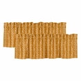 thumbnail image 1 of 2 Pack Valances for Window, Orange Spring Leaves Short Curtains for Kitchen Bedroom Living Room, Pastoral Botanical Striped Flowers Rod Pocket Small Window Treatment Valance Drapes 42 x 18 Inch, 1 of 8