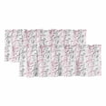 thumbnail image 1 of 2 Pack Valances for Window, Pink Grey Botanical Short Curtains for Kitchen Bedroom Living Room, Spring Floral Summer Farmhouse Rod Pocket Small Window Treatment Valance Drapes 42 x 12 Inch, 1 of 8