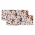 thumbnail image 1 of 2 Pack Valances for Window, Pink Spring Floral Short Curtains for Kitchen Bedroom Living Room, Summer Botanical Vintage Birds Rod Pocket Small Window Treatment Valance Drapes 54 x 18 Inch, 1 of 8