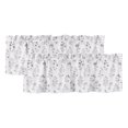 thumbnail image 1 of 2 Pack Valances for Window, Purple Floral Short Curtains for Kitchen Bedroom Living Room, Watercolor Flowers Botanical Spring Rustic Rod Pocket Small Window Treatment Valance Drapes 54 x 18 Inch, 1 of 8