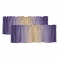 thumbnail image 1 of 2 Pack Valances for Window, Purple Ombre Short Curtains for Kitchen Bedroom Living Room, Modern Yellow Gradient Farmhouse Art Rod Pocket Small Window Treatment Valance Drapes 42 x 12 Inch, 1 of 8