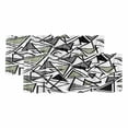 thumbnail image 1 of 2 Pack Valances for Window, Sage Green Black Geometric Short Curtains for Kitchen Bedroom Living Room, Abstract Art Modern Line Rod Pocket Small Window Treatment Valance Drapes 60 x 18 Inch, 1 of 8