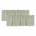 thumbnail image 1 of 2 Pack Valances for Window, Sage Green Spring Leaves Short Curtains for Kitchen Bedroom Living Room, Pastoral Botanical Striped Flowers Rod Pocket Small Window Treatment Valance Drapes 42 x 18 Inch, 1 of 8