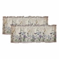 thumbnail image 1 of 2 Pack Valances for Window, Spring Flowers Short Curtains for Kitchen Bedroom Living Room, Vintage Floral Leaves Birds Pastoral Botanical Rod Pocket Small Window Treatment Valance Drapes 42 x 12 Inch, 1 of 8