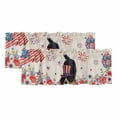 thumbnail image 1 of 2 Pack Valances for Windows, 4th of July Window Valances for Living Room/Bedroom/Bathroom, Independence Day Usa Flag Dog Firework Flower Light Filtering Kitchen Curtain Valance 60"W x18" L, 1 of 9