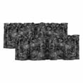 thumbnail image 1 of 2 Pack Valances for Windows, Black Geometric Window Valances for Living Room/Bedroom/Bathroom, Contemporary Minimalism Abstract Pattern Light Filtering Kitchen Curtain Valance 60"W x18" L, 1 of 9