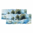 thumbnail image 1 of 2 Pack Valances for Windows, Blue Green Spring Window Valances for Living Room/Bedroom/Bathroom, Watercolor Flower Trees Nature Landscape Light Filtering Kitchen Curtain Valance 42"W x18" L, 1 of 9