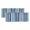 thumbnail image 1 of 2 Pack Valances for Windows, Blue Green Striped Window Valances for Living Room/Bedroom/Bathroom, Colorful Abstract Vertical Lines Art Light Filtering Kitchen Curtain Valance 60"W x18" L, 1 of 9