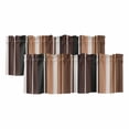 thumbnail image 1 of 2 Pack Valances for Windows, Brown Black Stripes Window Valances for Living Room/Bedroom/Bathroom, Farmhouse Vintage Abstract Lines Light Filtering Kitchen Curtain Valance 54"W x18" L, 1 of 9