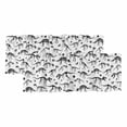 thumbnail image 1 of 2 Pack Valances for Windows, Dinosaur Fossils Window Valances for Living Room/Bedroom/Bathroom, White Black Ancient Animals Light Filtering Kitchen Curtain Valance Window Treatment 54"W x18" L, 1 of 9
