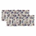 thumbnail image 1 of 2 Pack Valances for Windows, Farmhouse Flowers Window Valances for Living Room/Bedroom/Bathroom, Botanical Purple Blue Floral Plants Light Filtering Kitchen Curtain Valance 42"W x18" L, 1 of 9