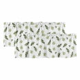 thumbnail image 1 of 2 Pack Valances for Windows, Green Olive Branches Window Valances for Living Room/Bedroom/Bathroom, Spring Pastoral Leaves Botanical Light Filtering Kitchen Curtain Valance 60"W x18" L, 1 of 9
