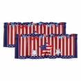 thumbnail image 1 of 2 Pack Valances for Windows, Independence Day Window Valances for Living Room/Bedroom/Bathroom, American Flag Patriotic Star Red Striped Light Filtering Kitchen Curtain Valance 42"W x18" L, 1 of 9