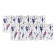 thumbnail image 1 of 2 Pack Valances for Windows, Purple Blue Diamond Window Valances for Living Room/Bedroom/Bathroom, Modern Geometric Middle Century Light Filtering Kitchen Curtain Valance 54"W x18" L, 1 of 9