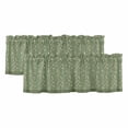 thumbnail image 1 of 2 Pack Valances for Windows, Sage Green Floral Window Valances for Living Room/Bedroom/Bathroom, Spring Flowers Light Filtering Kitchen Curtain Valance Window Treatment 54"W x18" L, 1 of 9