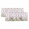 thumbnail image 1 of 2 Pack Valances for Windows, Spring Floral Window Valances for Living Room/Bedroom/Bathroom, Butterflies Botanical Farmhouse Light Filtering Kitchen Curtain Valance Window Treatment 42"W x12" L, 1 of 9