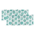 2 Pack Valances for Windows, Turquoise Shell Coastal Window Valances ...