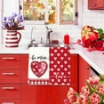 thumbnail image 1 of 2-Pack Valentine's Day Kitchen Towels Super Soft Absorbent Dish Cloths Holiday Themed Tea Towels for Cooking Baking Table Decor Easy Care Quick Dry Multi-Purpose, 1 of 6