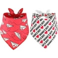 thumbnail image 1 of 2 Pack Valentine''s Dog Bandana, Puppy Valentine Scarfs for Small Medium Large Dogs Cats, 1 of 6