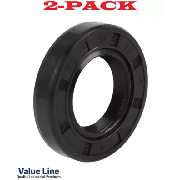 2-Pack! Value Line 15X35X7 Metric Oil Seal Buna-N Double Lip W/Spring Tc 15-35-7