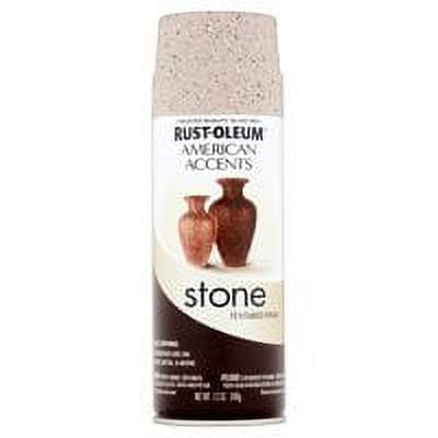 2-Pack Value - Rust-oleum american accents stone pebble textured finish  spray paint, 12 oz 