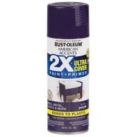 2-Pack Value - Rust-oleum american accents ultra cover 2x gloss purple spray paint and primer in 1, 12 oz