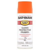 2-Pack Value - Rust-oleum stops rust gloss protective enamel orange spray paint, 12 oz