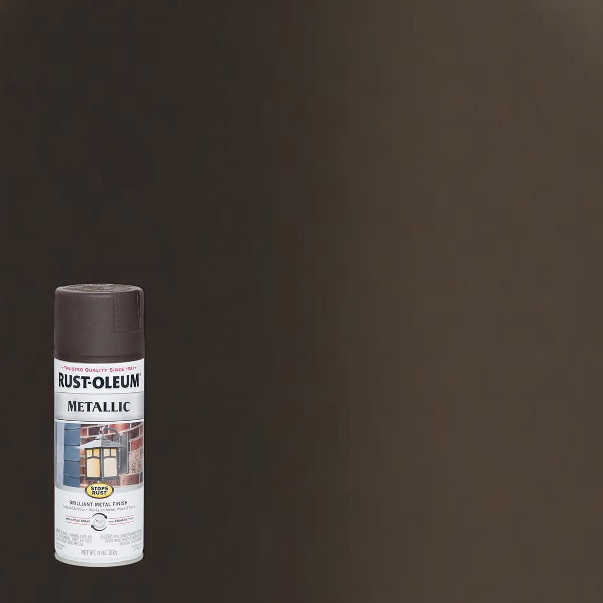 2-Pack Value - Rust-oleum stops rust metallic oil rubbed bronze brilliant metal finish spray paint, 11 oz