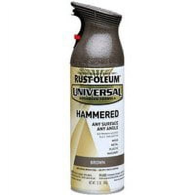 2-Pack Value - Rust-oleum universal all surface hammered brown spray paint and primer in 1, 12 oz