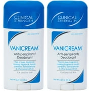 2 Pack Vanicream Anti-Perspirant Deodorant for Sensitive Skin 2.25oz Each