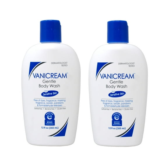 2 Pack - Vanicream, Gentle Body Wash, For Sensitive Skin, Fragrance Free, 12 fl oz (355 ml)