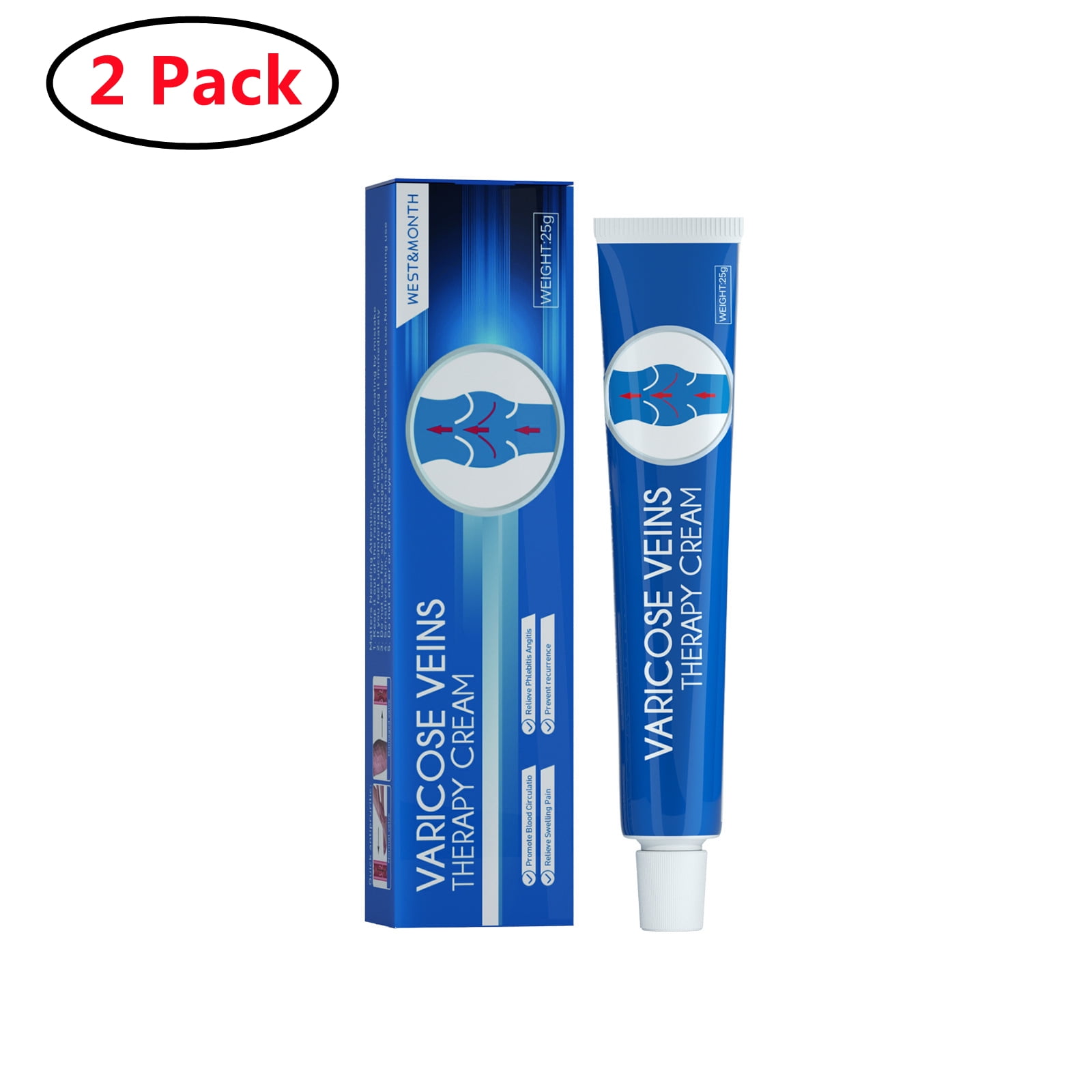 2 Pack Varicose Veins Cream, Varicose Vein Treatment for Legs, Relief
