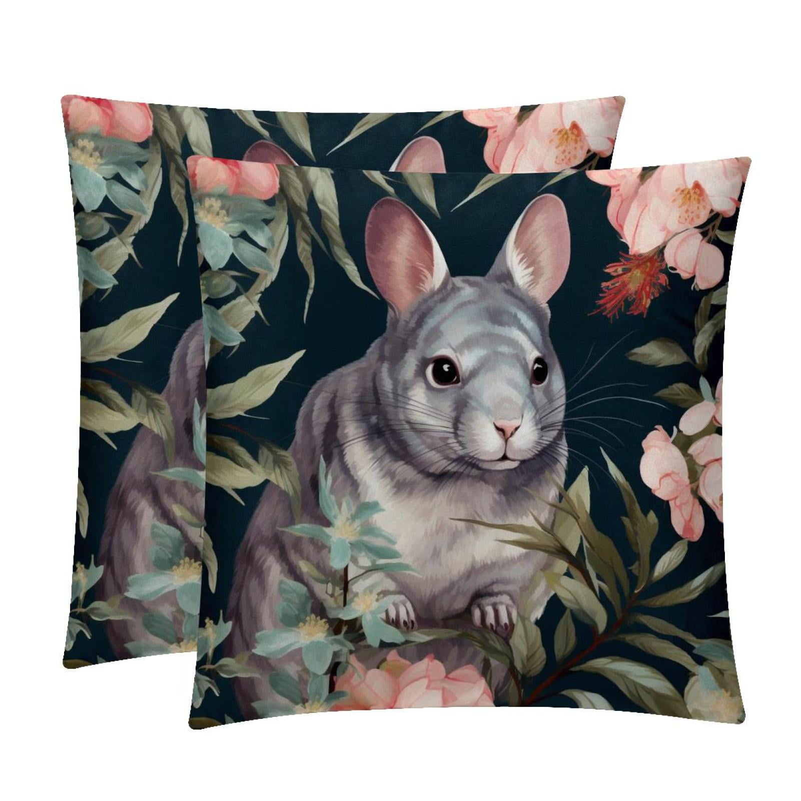 2Pack Velvet Throw Pillow Covers with Unique Patterns 16x16, 18x18