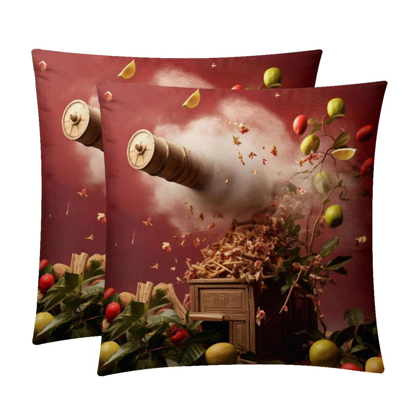 2Pack Velvet Throw Pillow Covers with Unique Patterns 16x16, 18x18