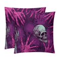 2Pack Velvet Throw Pillow Covers with Unique Patterns 16x16, 18x18
