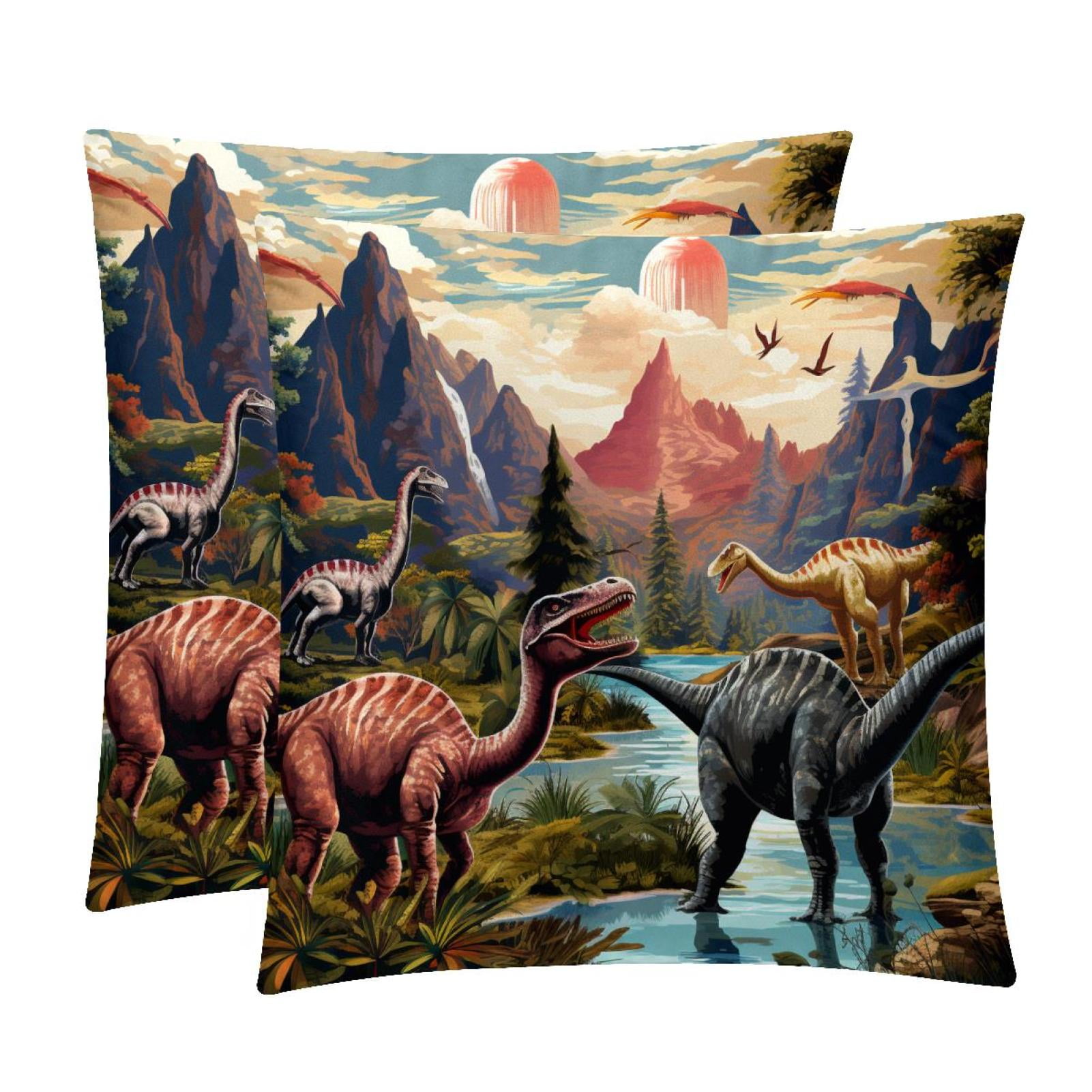 2Pack Velvet Throw Pillow Covers with Unique Patterns 16x16, 18x18